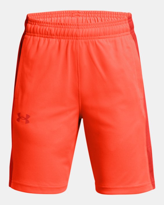 Boys' UA Zone 7" Shorts, Orange, pdpMainDesktop image number 0